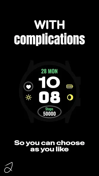 Simple Icons Watch Face screenshot 3