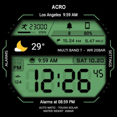 ACRO Genix Digital watchface screenshot 31