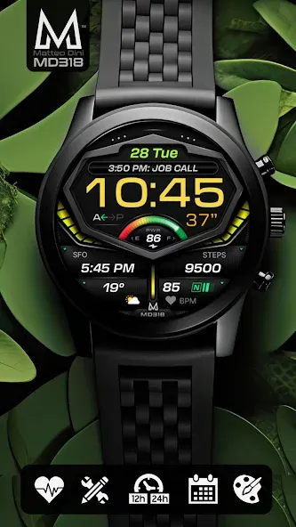 MD318 3D Digital Watch Face screenshot 3