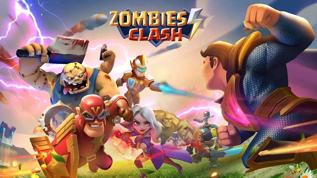Zombies Clash: Superheroes War screenshot 1