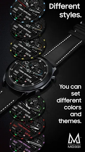 MD331 Analog watch face screenshot 5