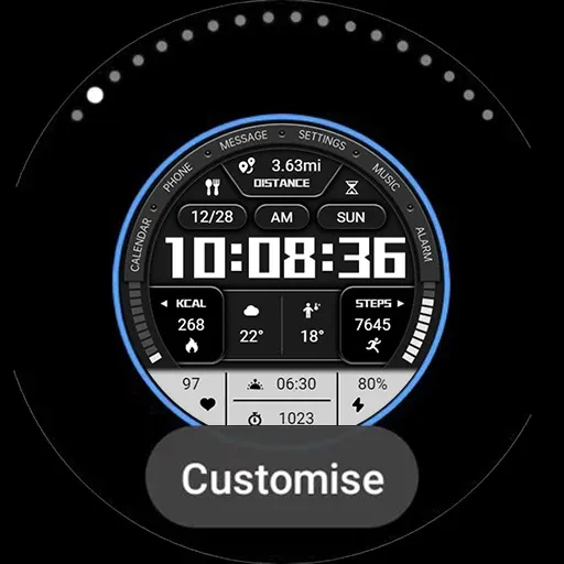 【ZKin】Ink White Text Clock screenshot 44