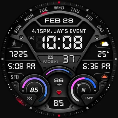 MD214 Digital Watch Face screenshot 32