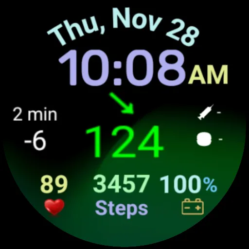 DMM3 Diabetic Watch Face XXL screenshot 5