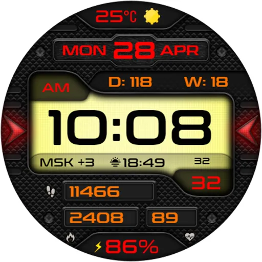 REDENTION Watch face screenshot 19