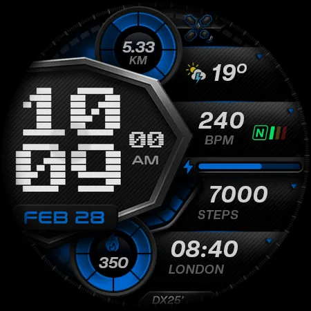 DX102 Digital Watch Face screenshot 9
