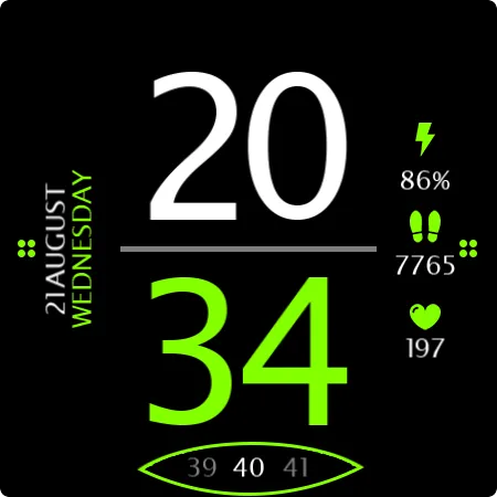 Digital Watch Face Key 016 screenshot 29