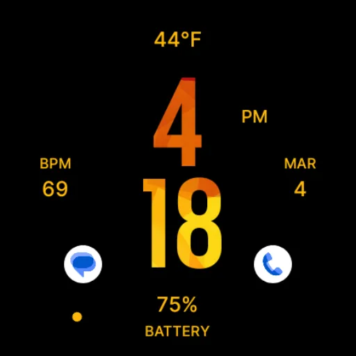 Flat Sunset Watch Face screenshot 5
