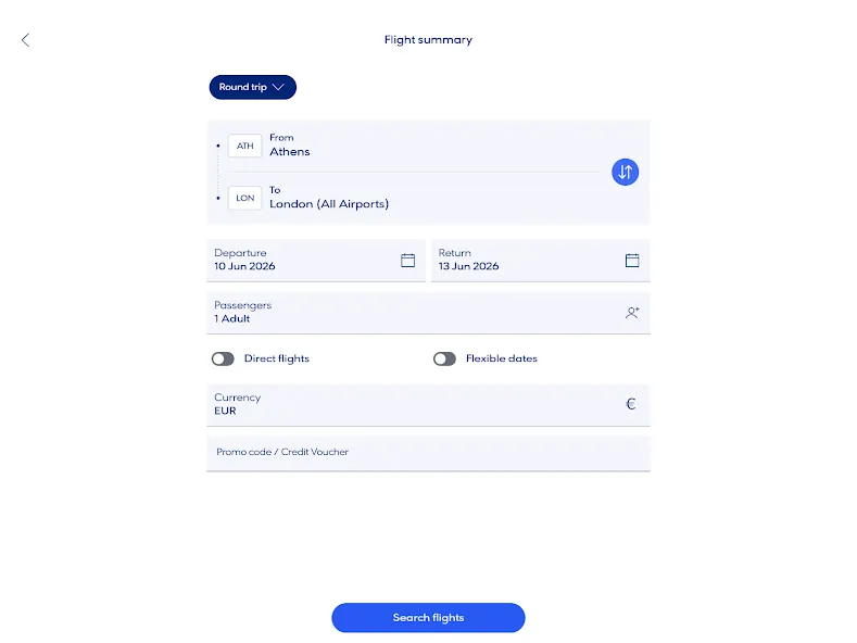 Aegean Airlines screenshot 10
