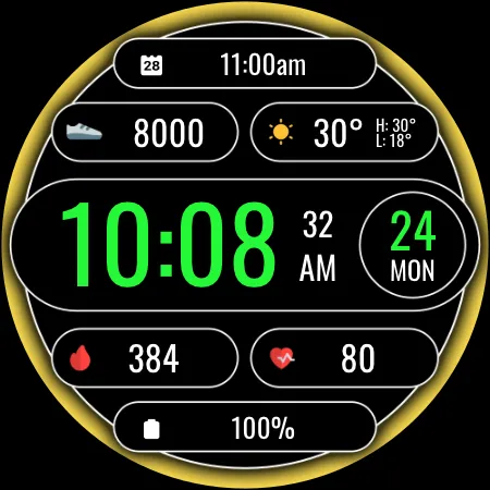 DADAM116: Digital Watch Face screenshot 26