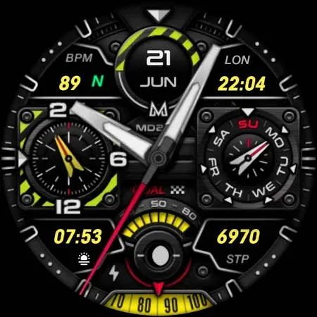 MD284 Analog watch face screenshot 13