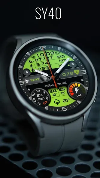 SY40 Watch Face for Wear OS screenshot 3