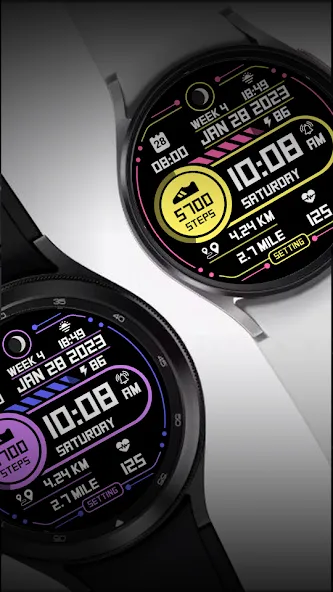 Step Up 2 - Digital Watchface screenshot 3