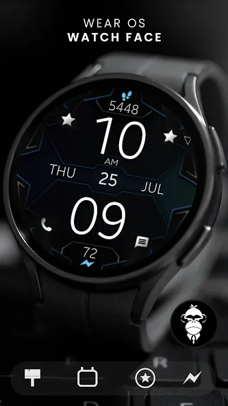 Dream 57 Futuristic Watch Face screenshot 2