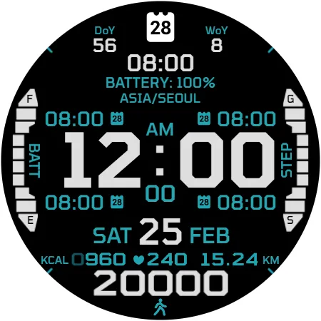 IWF AllNew DIGI II watch face screenshot 25