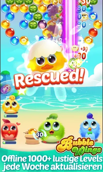 Bubble Wings: bubble shooter screenshot 1
