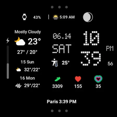 ACRO Digital Weather Watchface screenshot 25