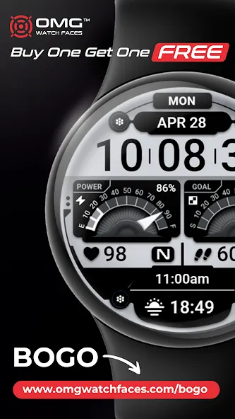 OMG 355 Digital Watch Face screenshot 4