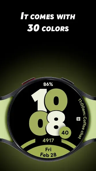 Pixel Sporty Pro - Watch face screenshot 2