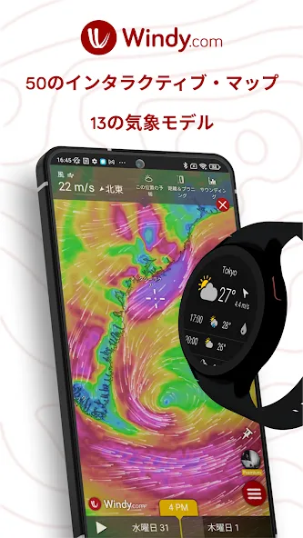 Windy.com - 天気予報 screenshot 1
