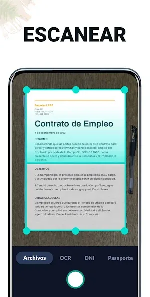 Escáner PDF: Documents Scanner screenshot 1