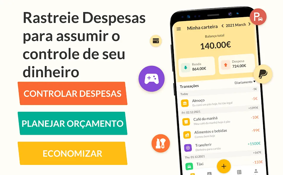 Money Tracker - Orçamento screenshot 1