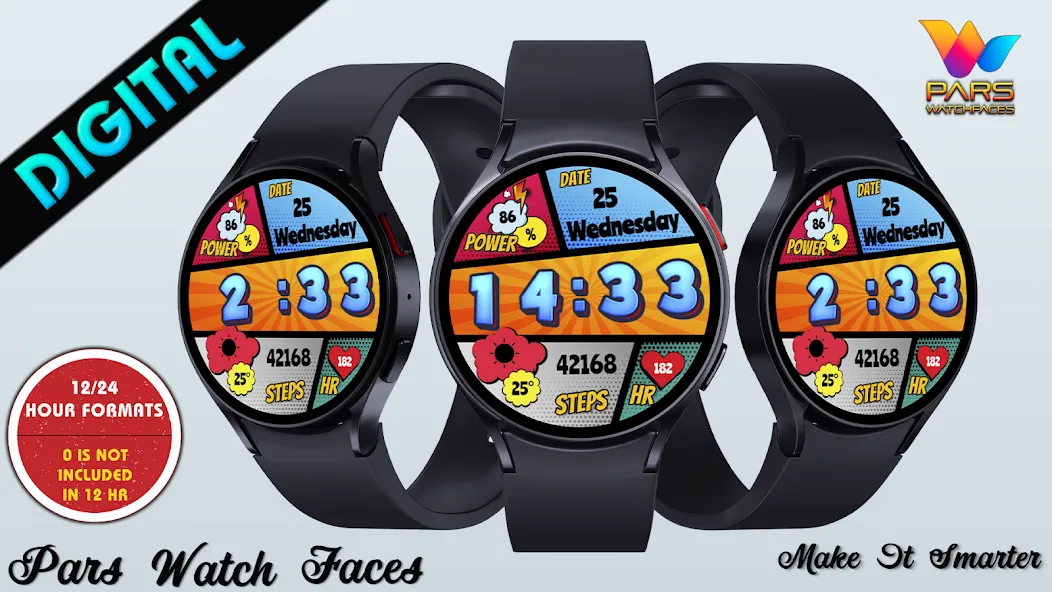 Pop Art Style Watch Face screenshot 1