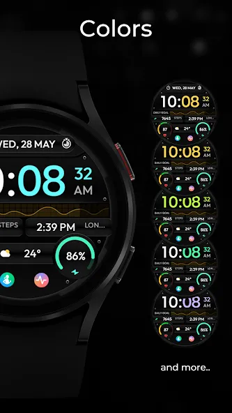 TVV Sport 8 Digital Watch Face screenshot 2