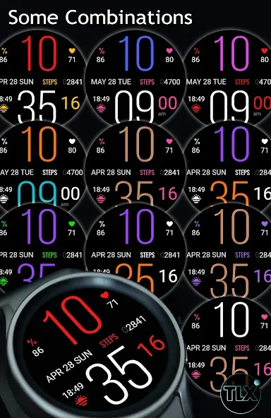 Gold n Color Daily Watch Face screenshot 4