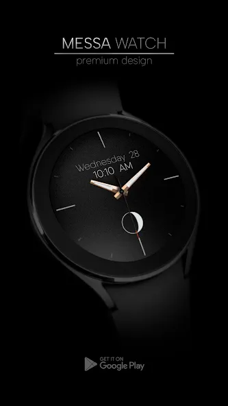 Minimal Analog Watch Face Moon screenshot 2