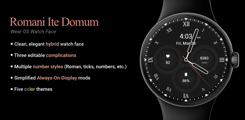 Romani Ite Domum Watch Face screenshot 2
