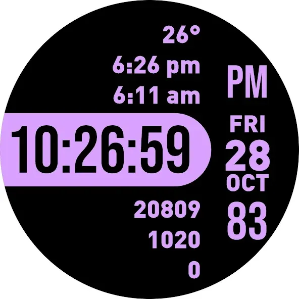 Focused Watch Face screenshot 39
