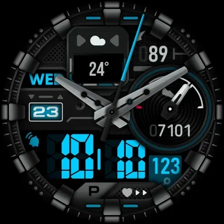 SH039 Watch Face, WearOS watch screenshot 15