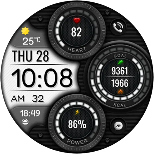 Digital Mingo Watch face screenshot 18
