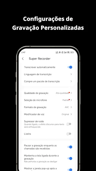 Gravador de Voz, Gravar Áudio screenshot 8
