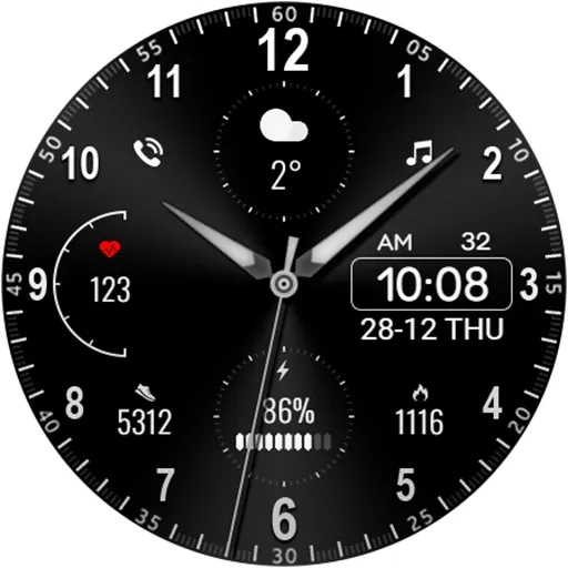 Minimal MINOL URX55 Watch face screenshot 16