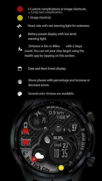 Digital Watch Face CUE104 screenshot 2