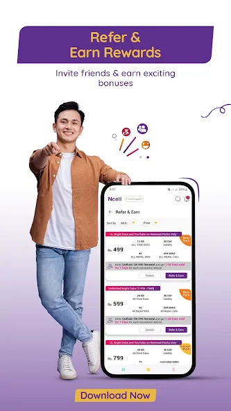 Ncell App: Recharge, Buy Packs screenshot 4