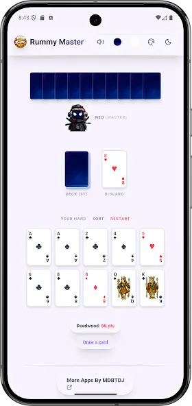 Gin Rummy Master Ai Offline screenshot 12