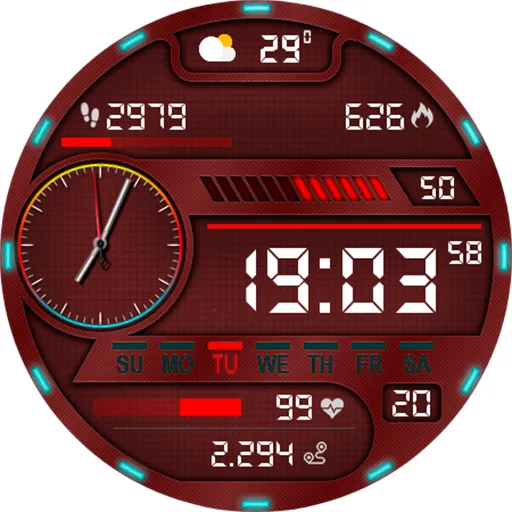 Digital Pirun Watch Face screenshot 11
