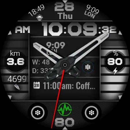 Analog Watch Face CUE137 screenshot 16