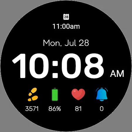 Pixel Style Watch Face screenshot 20