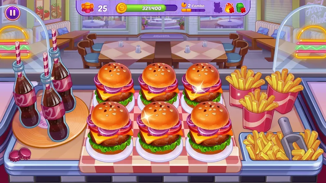 Cooking Crush - 玩烹饪游戏和时间管理游戏 screenshot 1
