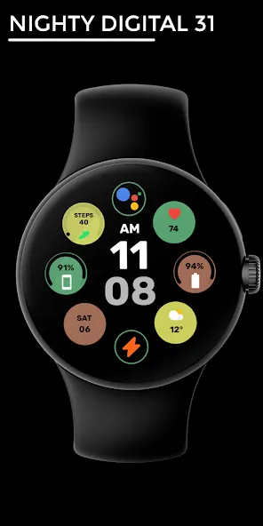Nighty Digital 31 - watch face screenshot 1