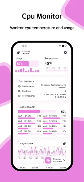 CPU Monitor - temperature screenshot 6