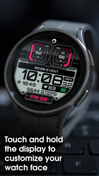 PRADO 01 Digital Watch Face screenshot 2