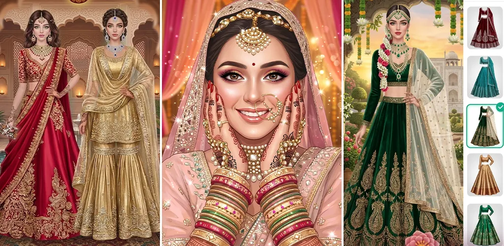 Indian Bridal Wedding Dress up screenshot 1
