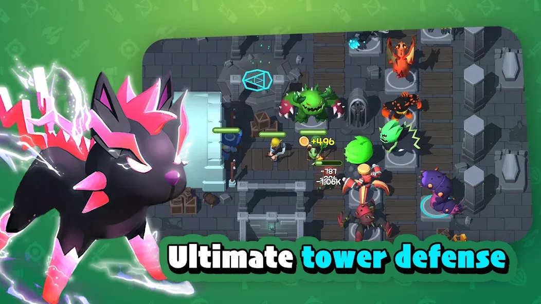 Idle Monster TD: Monster Games screenshot 2