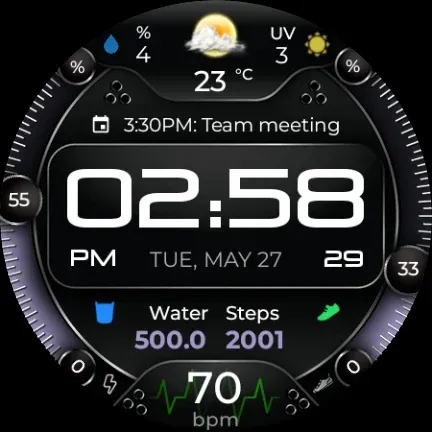 RealTex Premium Watch Face screenshot 8