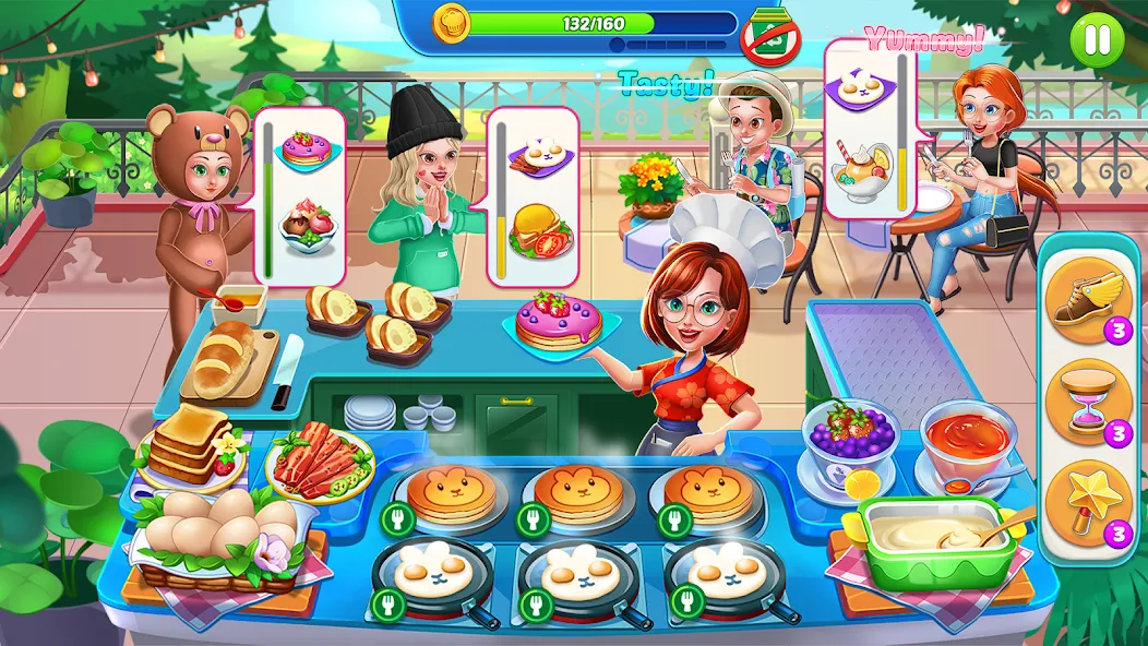 美食日记 - 疯狂烹饪游戏与餐厅游戏 screenshot 2